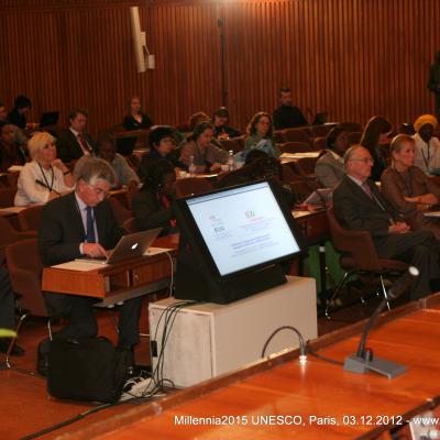 2012-12-03. Millennia2025 UNESCO Paris - 01. Opening Plenary Session