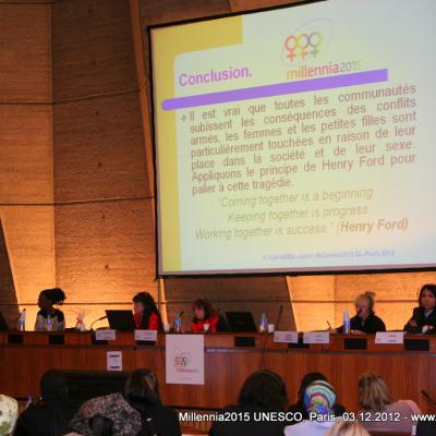 2012-12-03. Millennia2025 UNESCO Paris - 02. Second Plenary Session
