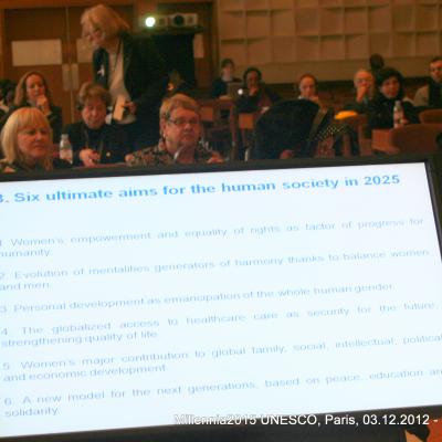 2012-12-03. Millennia2025 UNESCO Paris - 05. Strategic Forum - From strategy to action